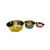 Pado Antiskid Pet Bowl With Flower Finish